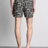Badeshorts mit abstraktem Print