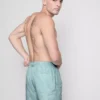Badeshorts mit Blattstickerei