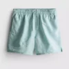 Badeshorts mit Blattstickerei