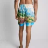 Badeshorts mit Landschaftsmotiv