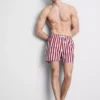 Badeshorts mit Liegestuhl-Streifenmuster