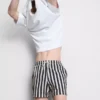 Badeshorts mit Liegestuhl-Streifenmuster