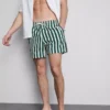 Badeshorts mit Liegestuhl-Streifenmuster
