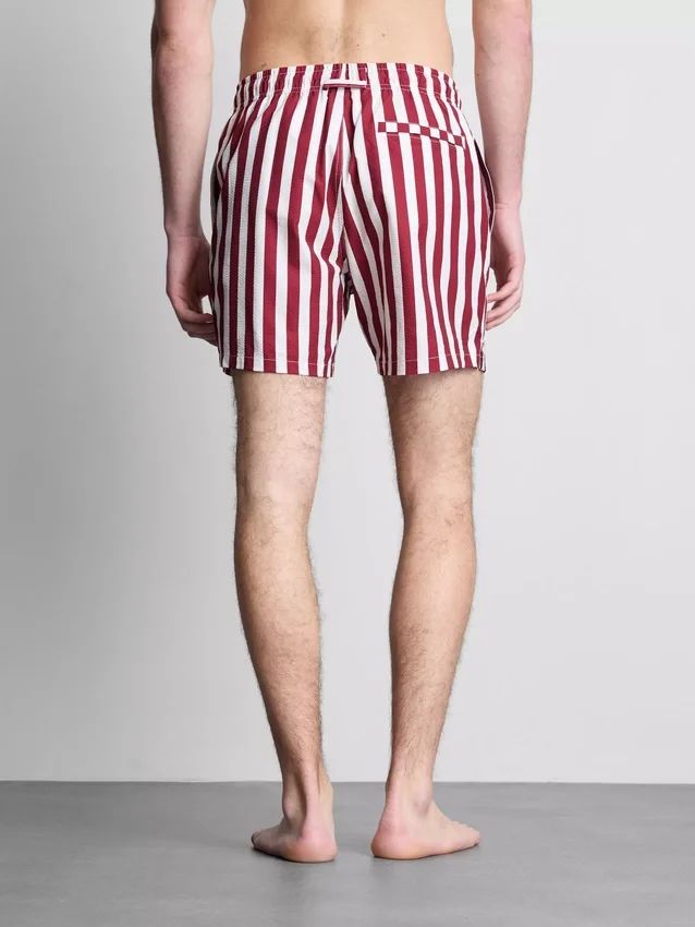 Badeshorts mit Liegestuhl-Streifenmuster