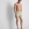 Badeshorts mit Palmen-Strukturmuster