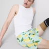 Badeshorts mit Zitronenprint