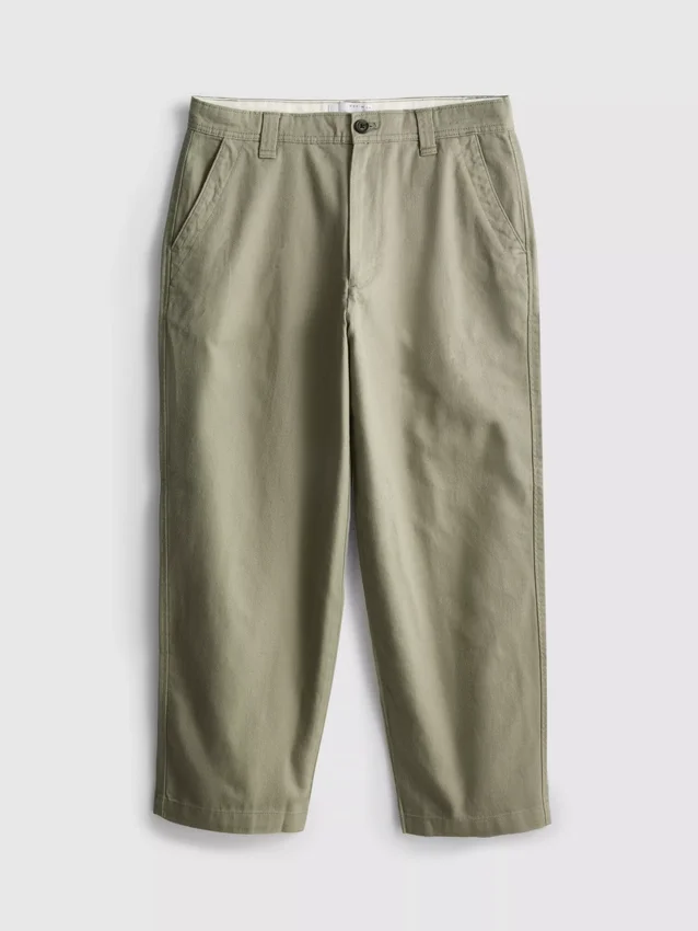 Baggy-Chinos mit mittlerer Leibhöhe