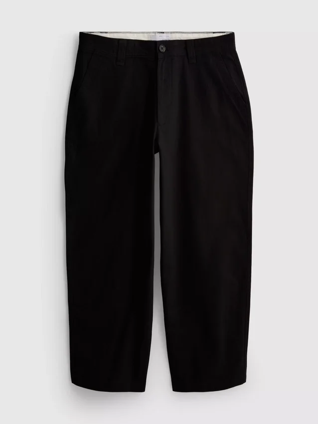 Baggy-Chinos mit mittlerer Leibhöhe