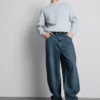 Baggy-Jeans mit mittlerer Leibhöhe