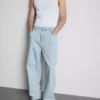 Baggy-Jeans mit mittlerer Leibhöhe