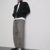 Baggy-Jeans mit mittlerer Leibhöhe