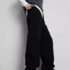 Baggy-Jeans mit mittlerer Leibhöhe
