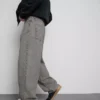 Baggy-Jeans mit mittlerer Leibhöhe