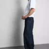 Baggy-Jeans mit mittlerer Leibhöhe