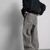 Baggy-Jeans mit mittlerer Leibhöhe