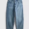 Baggy-Jeans mit mittlerer Leibhöhe