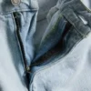 Baggy-Jeans mit mittlerer Leibhöhe