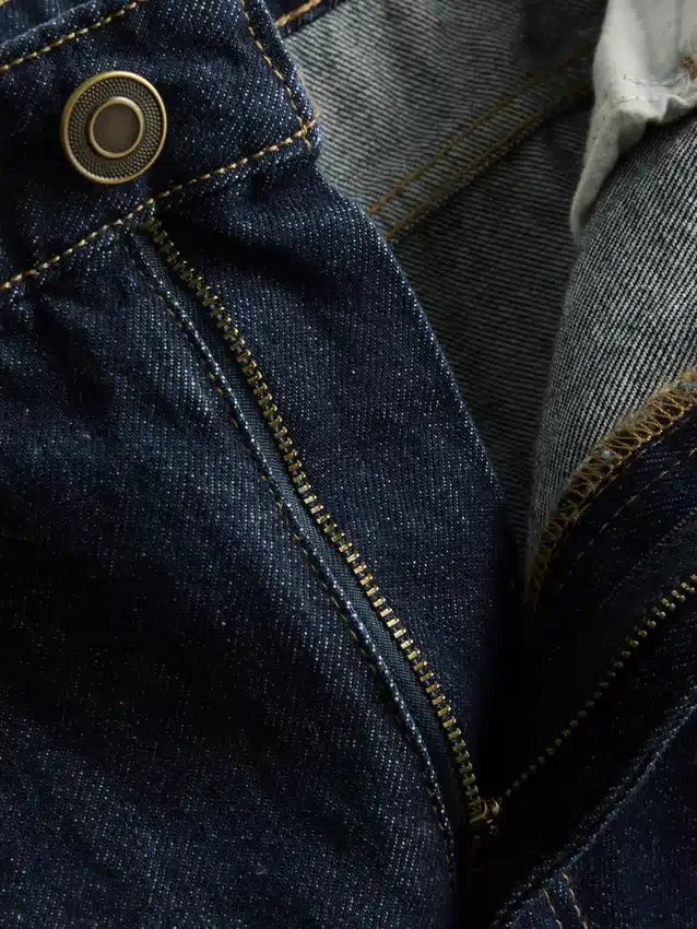 Baggy-Jeans mit mittlerer Leibhöhe
