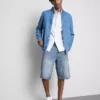 Baggy-Jeans-Shorts mit mittlerer Leibhöhe