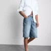 Baggy-Jeans-Shorts mit mittlerer Leibhöhe