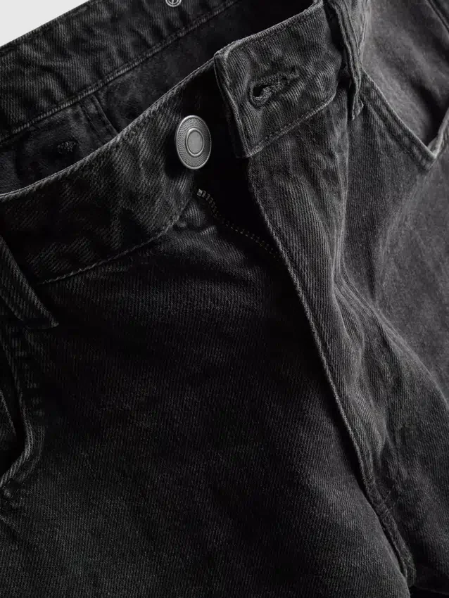 Baggy-Jeans-Shorts mit mittlerer Leibhöhe