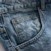 Baggy-Jeans-Shorts mit mittlerer Leibhöhe