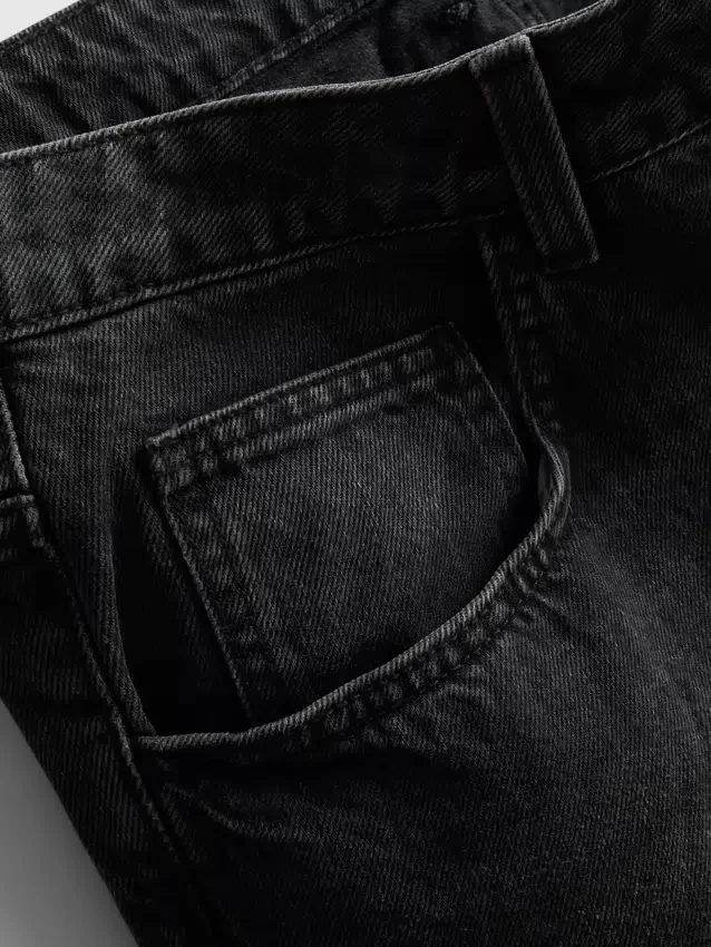 Baggy-Jeans-Shorts mit mittlerer Leibhöhe
