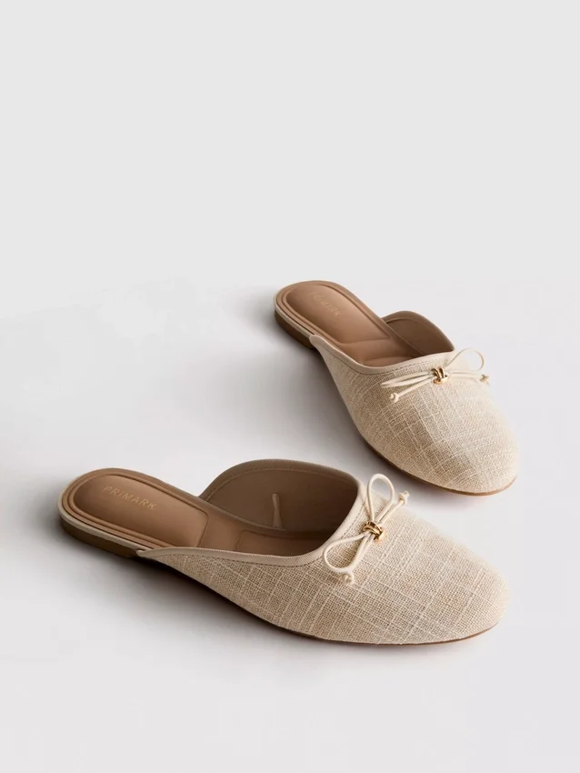 Ballerina-Sandalen mit Schleife