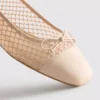 Ballettschuhe aus Mesh mit eckiger Zehenpartie