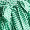 Bandeau-Mini-Kleid aus Baumwoll-Gingham
