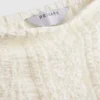 Bandeau-Top aus Baumwollmischung mit Spitze
