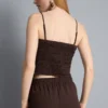 Bandeau-Top mit Hanky-Saum