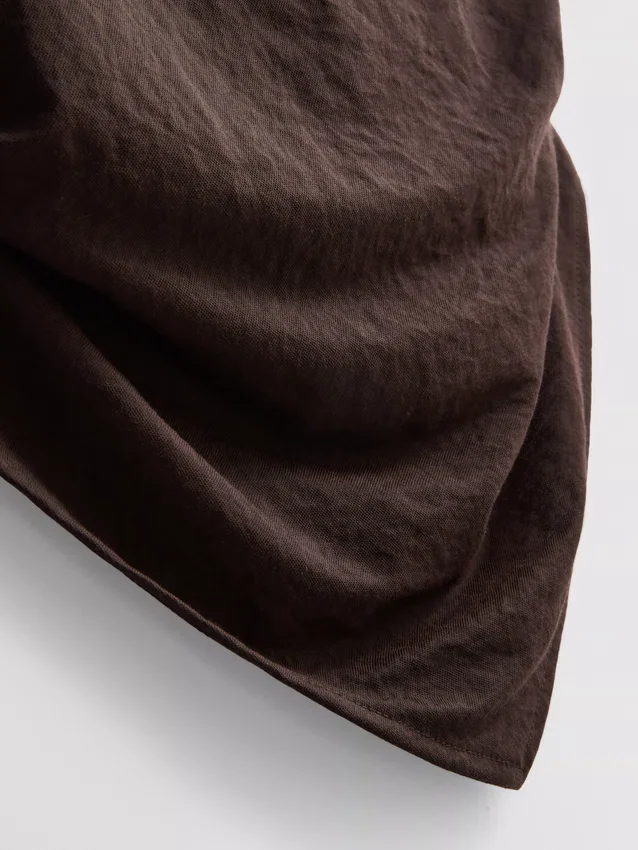 Bandeau-Top mit Hanky-Saum