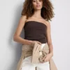 Bandeau-Top mit hohem Baumwollanteil