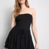 Bandeau-Top mit hohem Baumwollanteil