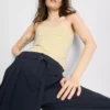 Bandeau-Top mit hohem Baumwollanteil