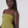 Bandeau-Top mit hohem Baumwollanteil