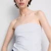 Bandeau-Top mit hohem Baumwollanteil
