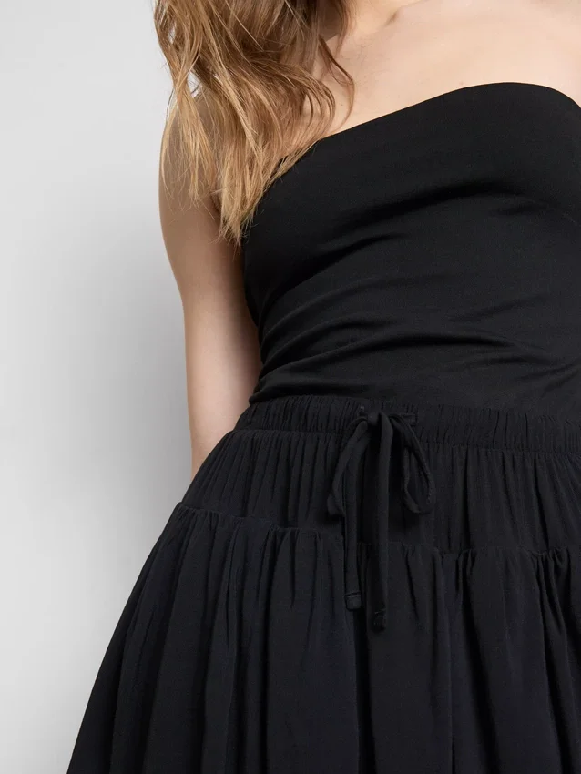 Bandeau-Top mit hohem Baumwollanteil
