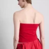 Bandeau-Top mit hohem Baumwollanteil