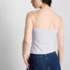 Bandeau-Top mit hohem Baumwollanteil