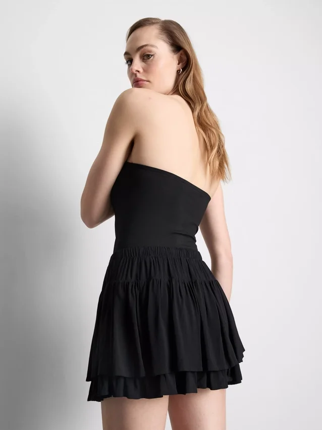 Bandeau-Top mit hohem Baumwollanteil