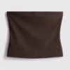 Bandeau-Top mit hohem Baumwollanteil