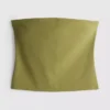Bandeau-Top mit hohem Baumwollanteil