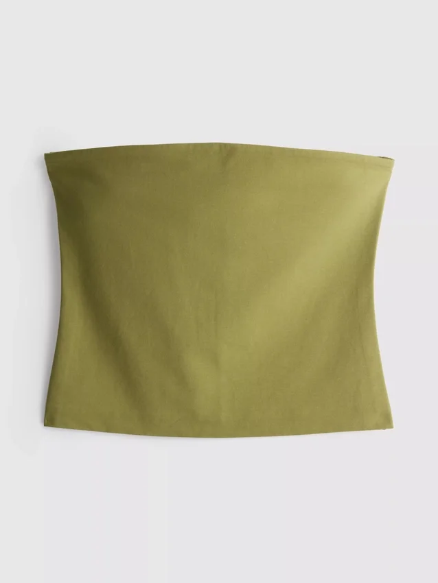 Bandeau-Top mit hohem Baumwollanteil