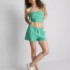 Bandeau-Top mit Streifenmuster aus baumwollreichem Material