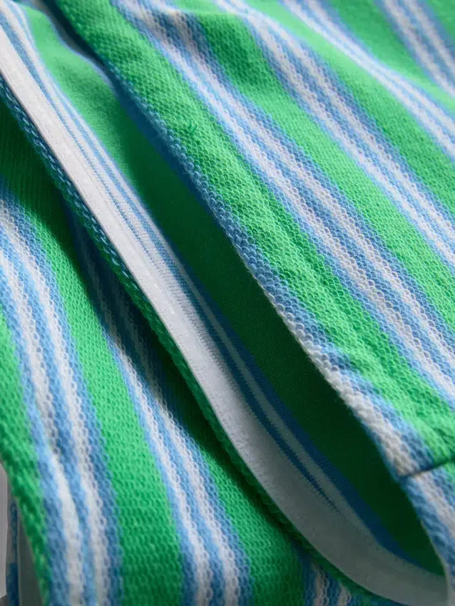 Bandeau-Top mit Streifenmuster aus baumwollreichem Material
