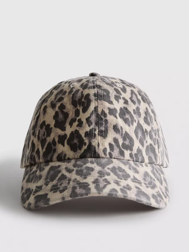 Baseballkappe mit Leopardenmuster