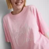 Baumwoll-Braut-T-Shirt mit Rundhalsausschnitt