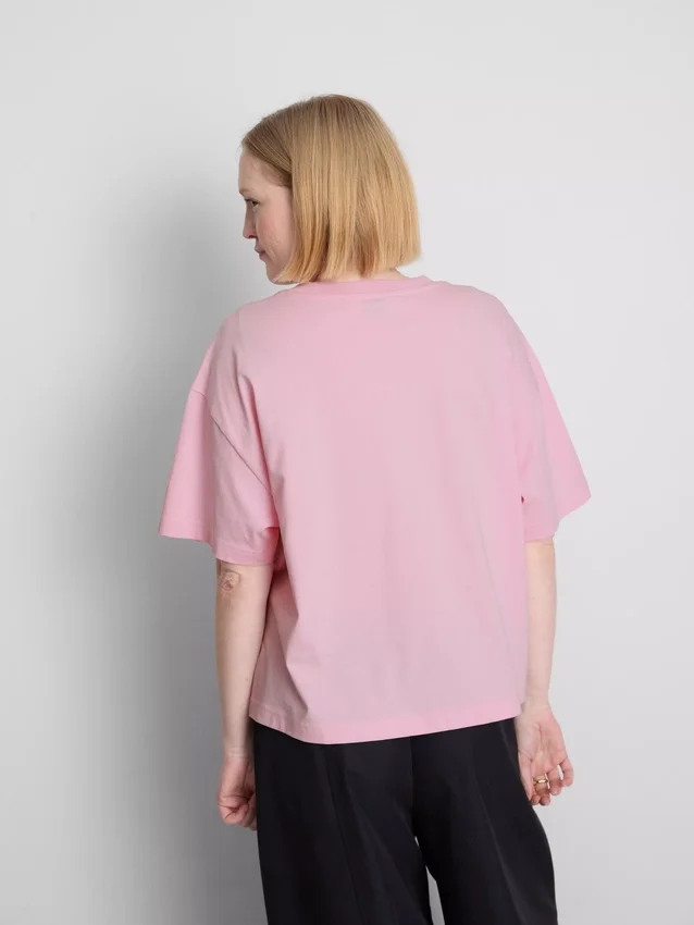 Baumwoll-Braut-T-Shirt mit Rundhalsausschnitt